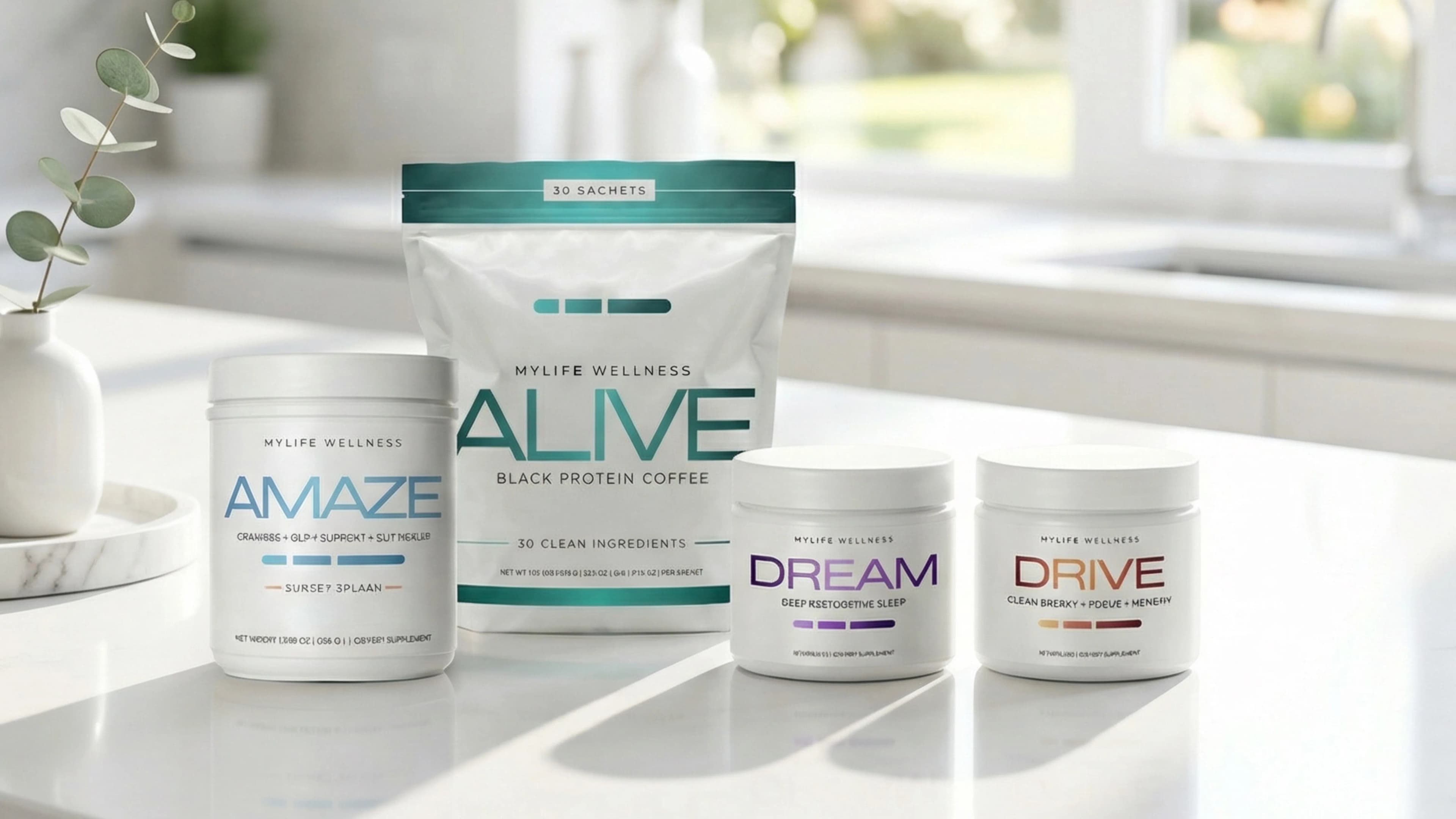 The complete myLife Wellness supplement lineup
